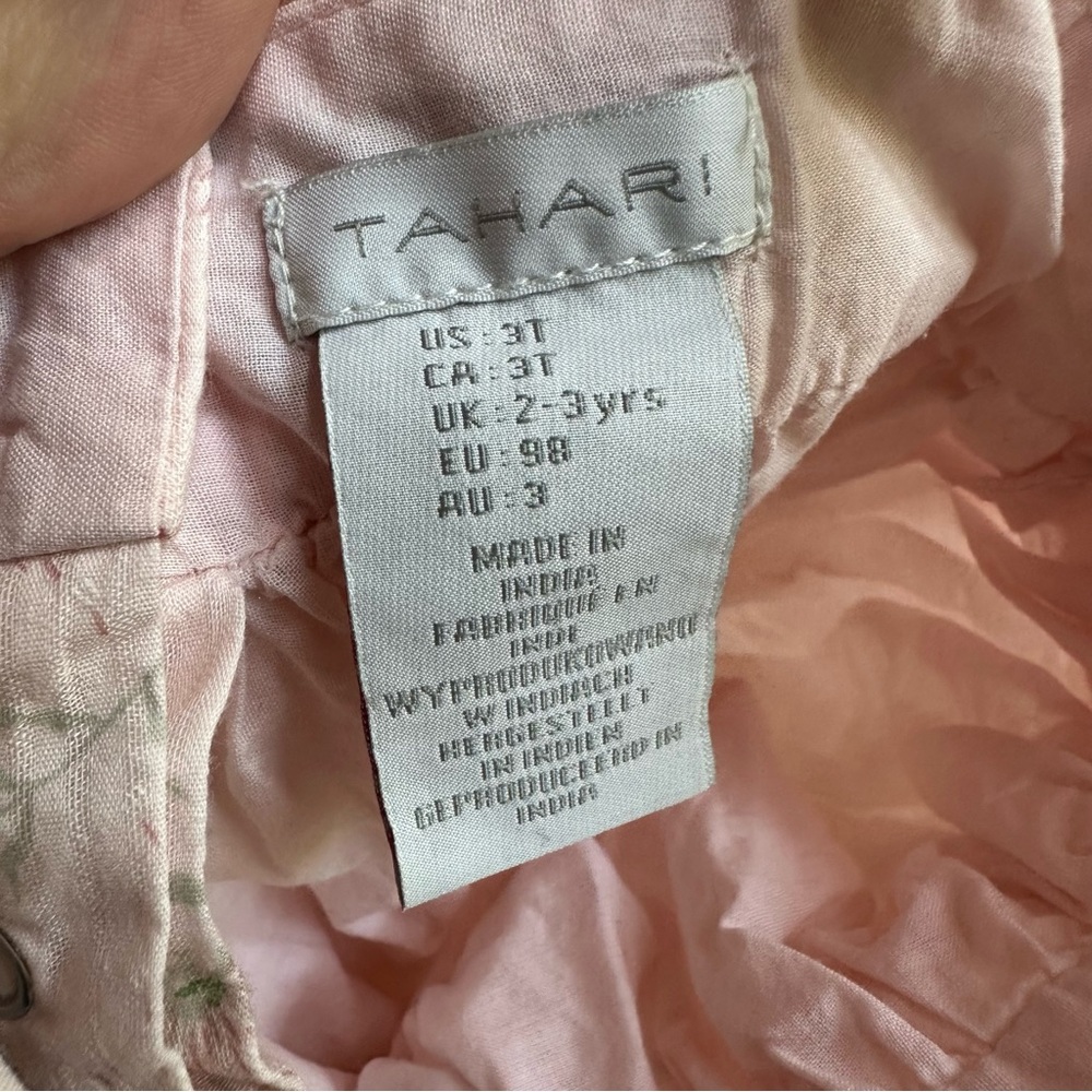 Bundle Tahari Light Pink Ruffled Dress and H&M Yellow Tiered Dress - Picture 4 of 8